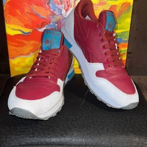 Reebok Classic Leather 'Burgundy Alloy. Mens Sz 9